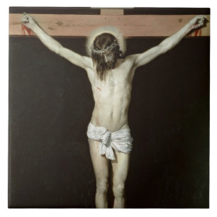 Carreau Le Christ sur la croix, c.1630