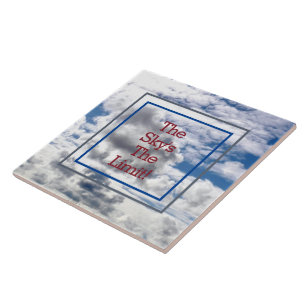 CARREAU "LE CIEL EST LA LIMITE !" NUAGES ET CIEL CARRELAGE