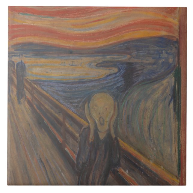 Carreau Le cri de la nature par Edvard Munch 1893 (Devant)