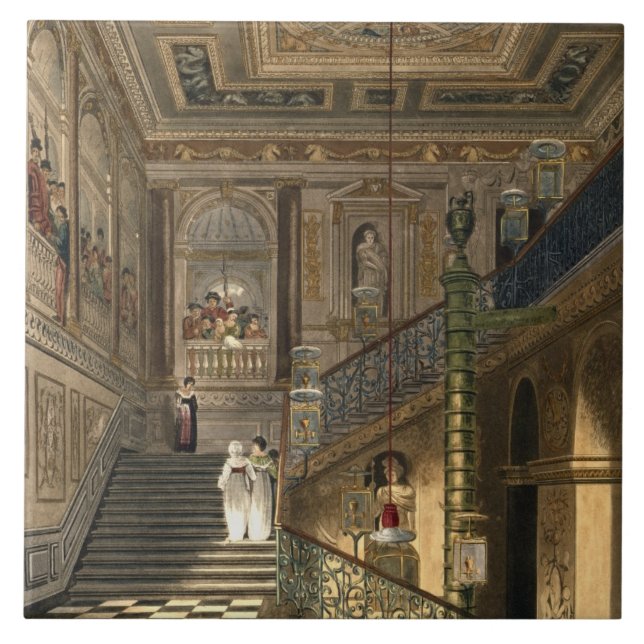 Carreau Le grand escalier au palais de Kensington de Pyne (Devant)