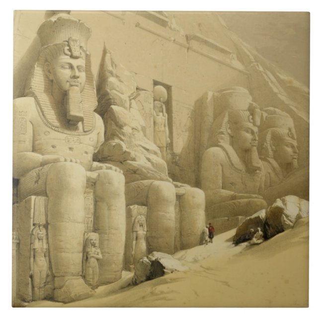 Carreau Le grand temple d'Abu Simbel, Nubia, de "Egypte (Devant)