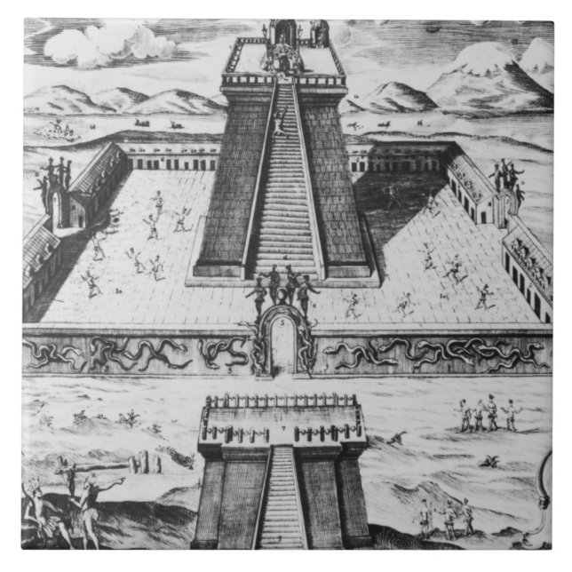 Carreau Le maire de Templo chez Tenochtitlan (Devant)