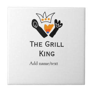 Carreau Le maître grill ajoute le nom de la cuisine de tex