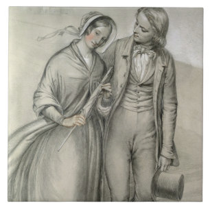 Carreau Le matin du Mariage - Le départ, vers 1846