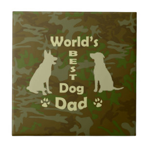 Carreau Le meilleur papa de chien du monde