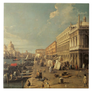 Carreau Le Molo et le Zecca, Venise (huile sur la toile)