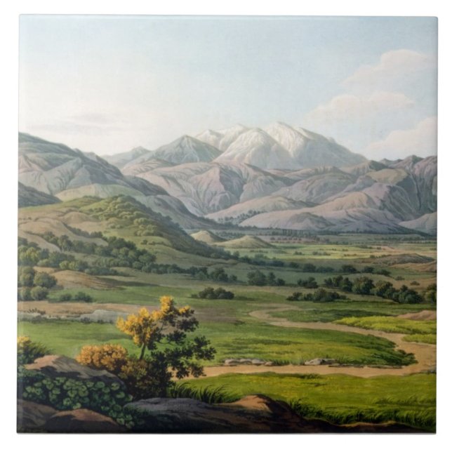 Carreau Le mont Olympe, comme vu entre Larissa et baba, p (Devant)