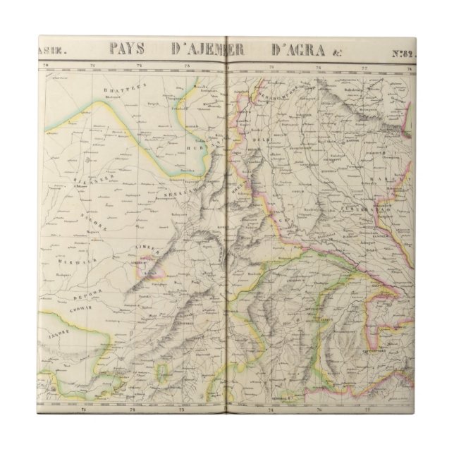 Carreau Le Pakistan, Inde 82 (Devant)