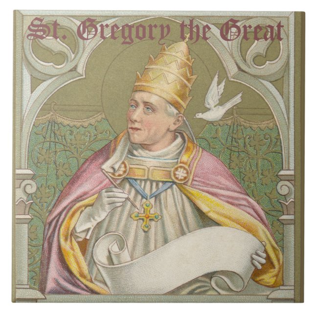 Carreau Le pape Saint Grégoire le Grand (M 067) (Devant)