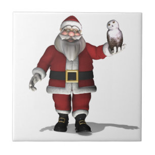 Carreau Le Père Noël aime la Chouette des neiges