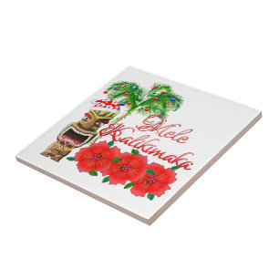 Carreau Le père noël Tiki Mele Kalikimaka