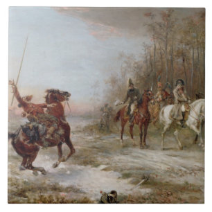 Carreau Le péril du napoléon au Brienne-le-Château, c.1891