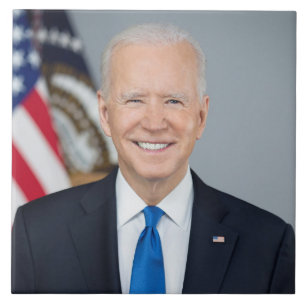 Carreau Le président Joe Biden Portrait de la Maison Blanc