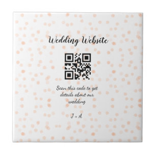 Carreau Le site web mariage scanner code QR pour les détai
