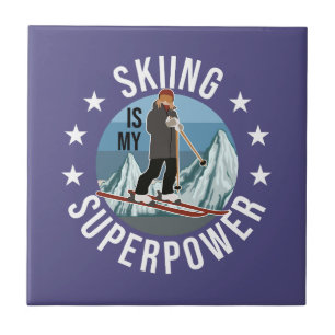 Carreau Le Ski Est Mon Superpouvoir