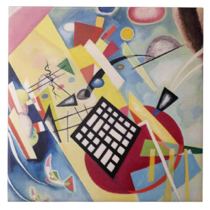 Carreau Le tableau de Wassily Kandinsky, Cadre noir,