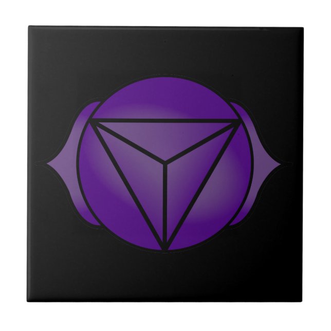 Carreau Le troisième oeil Chakra (Devant)