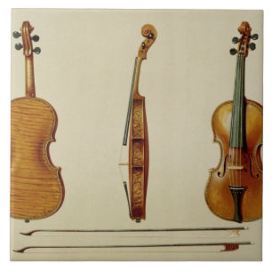 Carreau Le violon de Hellier fait par Antonio Stradivarius
