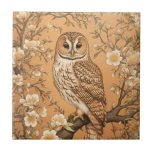 Carreau L'Élégant Tawny Owl William Morris Inspiré