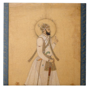 Carreau L'empereur Farrukhsiyar (1683-1719) du Larg