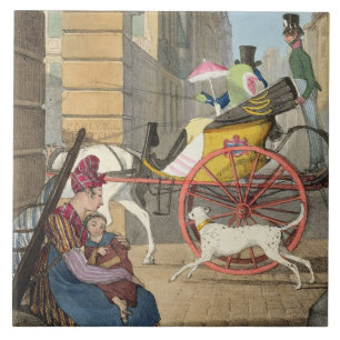 Carreau L'entrée de chariot, de 'vingt-quatre sujets,