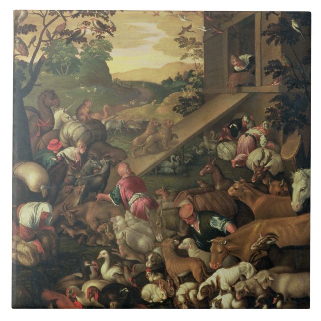 Carreau L'entrée des animaux dans l'arche (Devant)