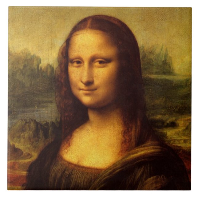Carreau Leonardo Da Vinci Mona Lisa Peinture d'Art (Devant)