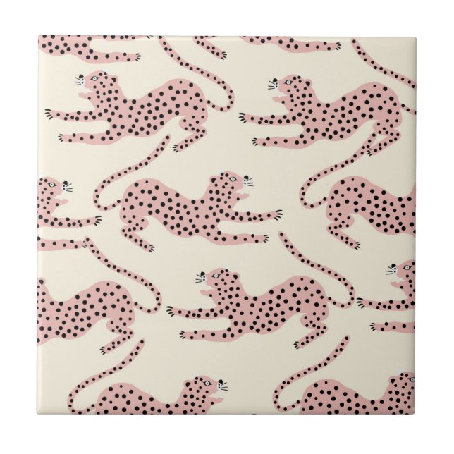 Carreau Léopard de la jungle (Devant)