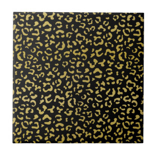 Carreau Leopard d'or, Parties scintillant d'or, Motif de l