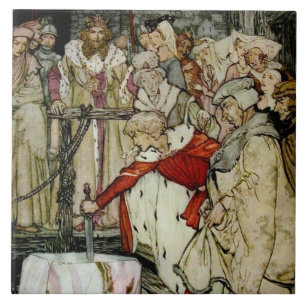 Carreau L'épée de Rackham dans la tuile de Pierre King A