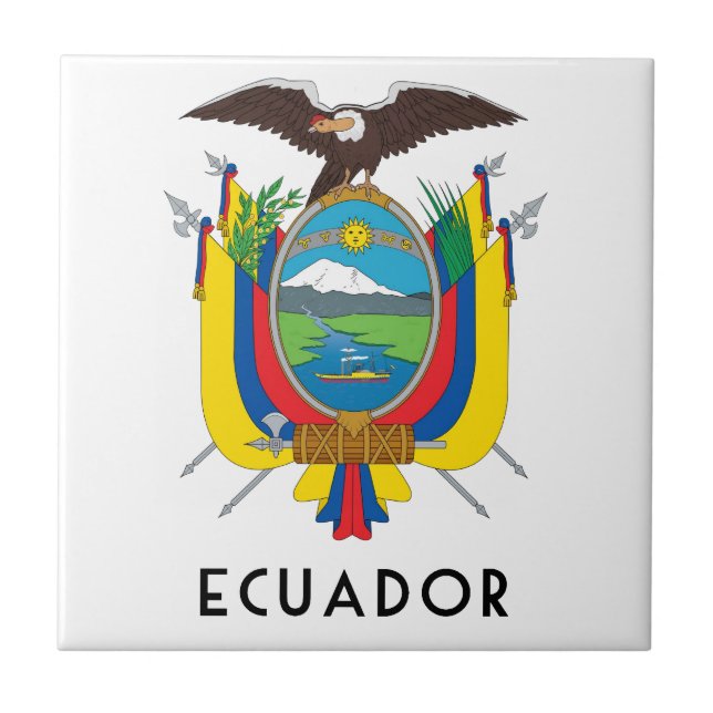 Carreau L'Equateur - symbole/manteau des (Devant)