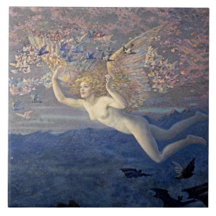 Carreau "Les ailes du matin" par Edward Robert Hughes