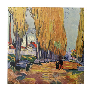 Carreau Les Alyscamps (cimetière) par Vincent van Gogh