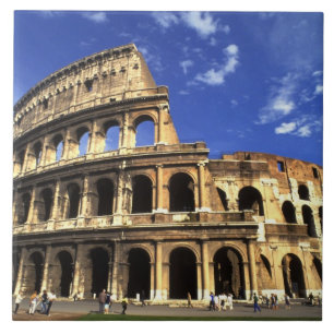 Carreau Les célèbres ruines du Colisée de Rome Italie