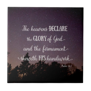 Carreau Les cieux déclarent la gloire de Dieu