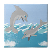 Les dauphins La baignade dans l'océan