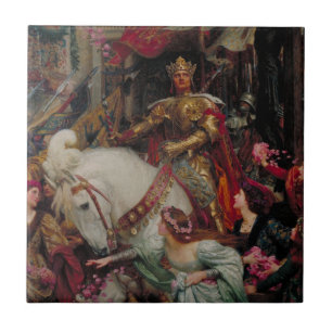 Carreau Les Deux Couronnes de Sir Frank Bernard Dicksee