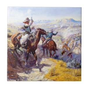 Carreau « Les enfumer » : Art occidental de Charles M. Rus