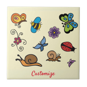 Carreau Les escargots des papillons insectent Thunder_Cove