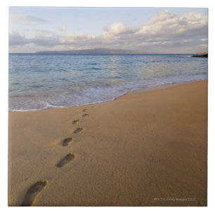 Carreau Les Etats-Unis, Hawaï, Maui, Wailea, empreintes d
