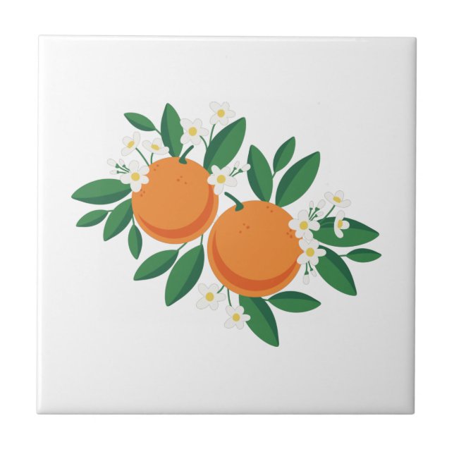 Carreau Les fleurs d'oranges (Devant)