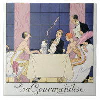 Les gourmands, 1920-30 (copie de pochoir)