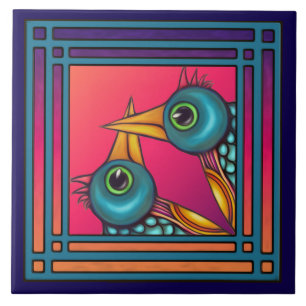 Carreau Les oiseaux