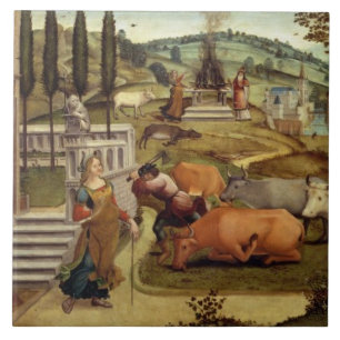 Carreau Les passions de Pasiphae, épouse du Roi Minos du