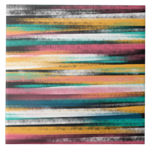 Carreau Les pinceaux colorés modernes frappent la peinture