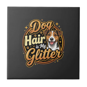 Carreau Les poils de chien sont mon paillettes Amoureux de