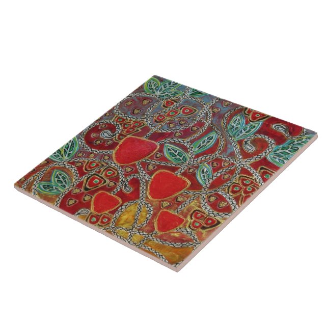 Carreau Les "pommes d'Ève" (peinture) (Côté)