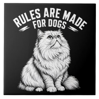 Carreau Les Règles Sont Faites Pour Les Chiens - Citation