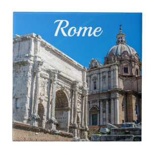 Carreau Les ruines du Forum Romain à Rome, Italie