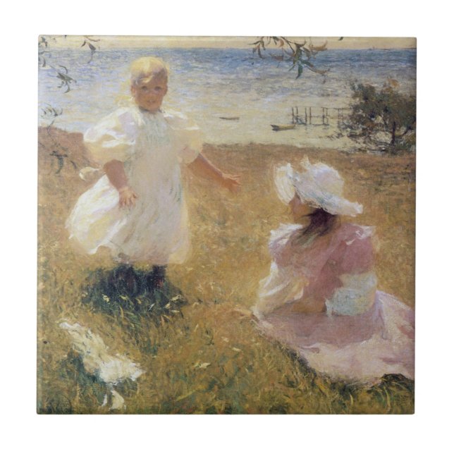 Carreau Les soeurs, par Frank W. Benson (Devant)